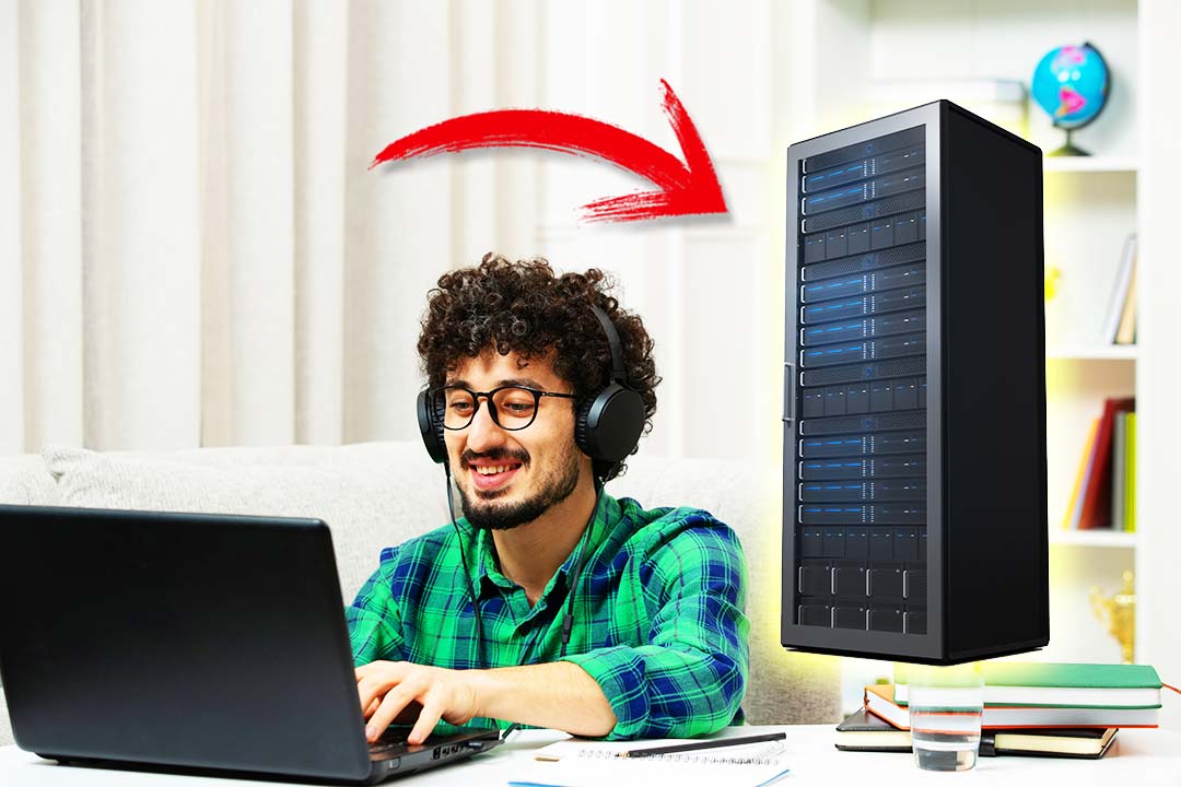 Este chico convirtió su laptop en un servidor local.